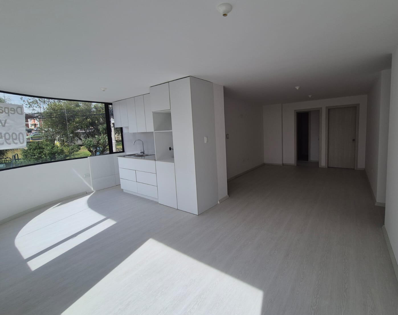 Sala, comedor y cocina
